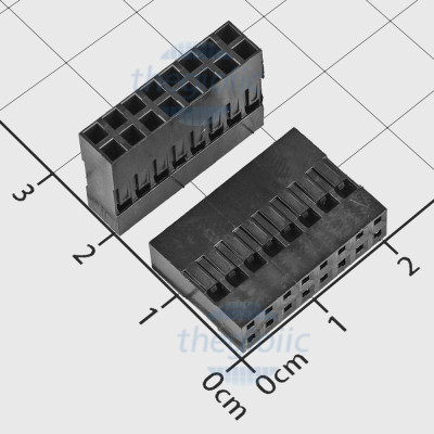 Đầu Dupont Cái Đôi 2.54mm 16 Chân 2 Hàng