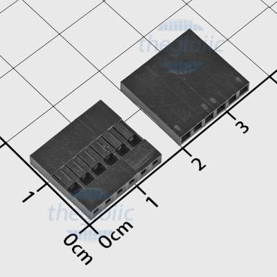 Đầu Dupont Cái 2.54mm 6 Chân 1 Hàng