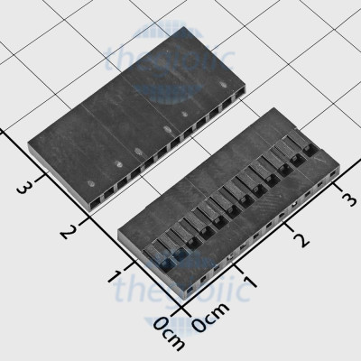 Đầu Dupont Cái 2.54mm 12 Chân 1 Hàng