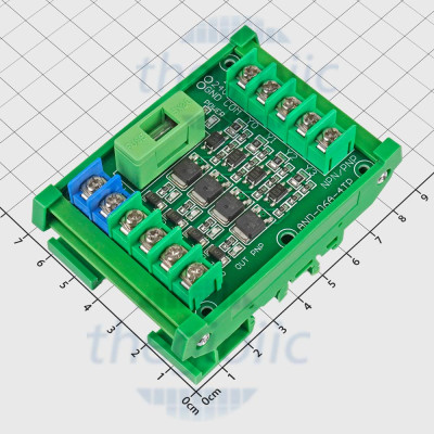 Mạch Mosfet PNP Có Gắn Ray 4 Kênh 24VDC Cho PLC