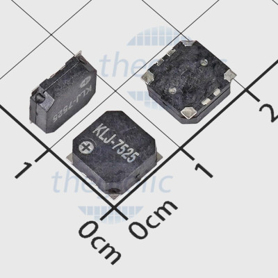 KLJ-7525 Buzzer, Còi Chíp 7.5x7.5x2.5mm 2700Hz 85dB Dán SMD