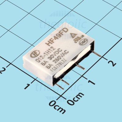 HF49FD-012-1H12 Rơ Le 12VDC 5A SPST-NO 4 Chân