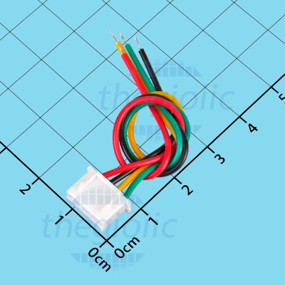 Dây Bus XH2.54 1 Đầu Cái 4 Tiếp Điểm 2.54mm Dài 10cm