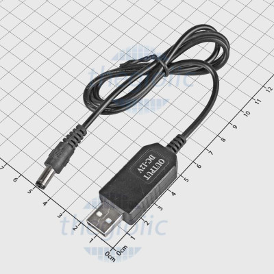 Cáp Chuyển Đổi Nguồn USB 5V Sang 12V Cổng DC