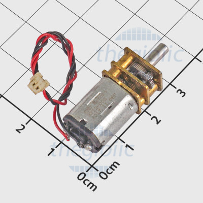 N20 Động Cơ Giảm Tốc 5VDC, 60 rpm, Trục 3mm, Dây Dài 10cm