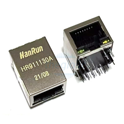 HR911130A Cổng RJ45 Cái Có LED Hanrun