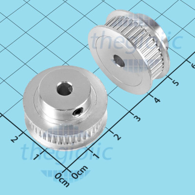 GT2 Bánh Răng 40 Răng, Bước 2mm, Trục 5mm, Rãnh Dây Đai 6mm