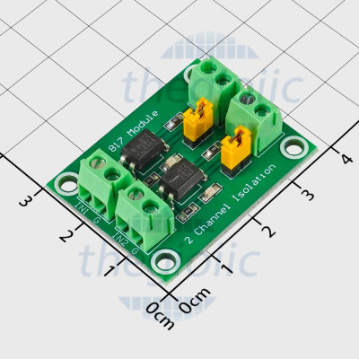 PC817 Mạch Opto Cách Ly 2 Kênh 3.6-24VDC