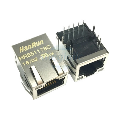 HR851178C Cổng RJ45 Cái Có LED Hanrun