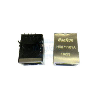 HR871181A Cổng RJ45 Cái Có LED Hanrun