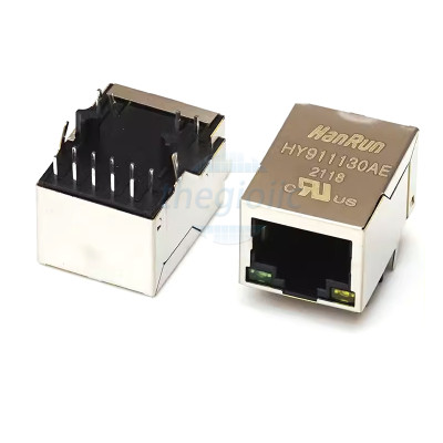 HY911130AE Cổng RJ45 Cái Có LED Hanrun