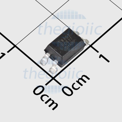 PC817C SMD Optoisolator Transistor Output 5000Vrms 1 Channel, 4-SOP