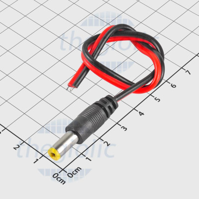 Dây Nguồn DC Đầu 5521 Đực Dài 20cm