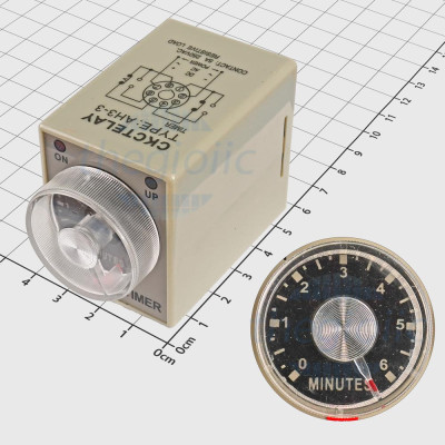 AH3-3-6M Rơ Le Thời Gian, Timer 6 Phút 24VDC 2NO 2NC