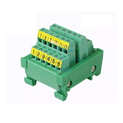 YL-DY1212 Terminal Khối Gắn Ray 12 Sang 12 10A 300V