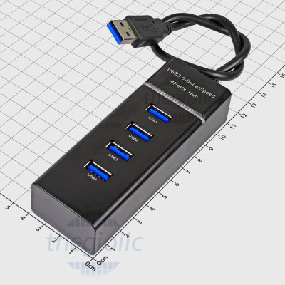 Bộ Chia USB Hub 1 Cổng USB 3.0, 3 Cổng USB 2.0 Màu Đen