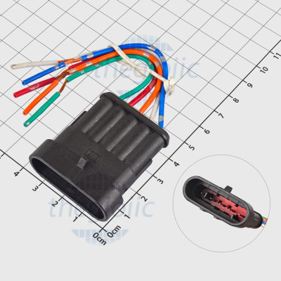 Dây Chống Nước Xe Hơi 5 Chân Đực Dài 10cm