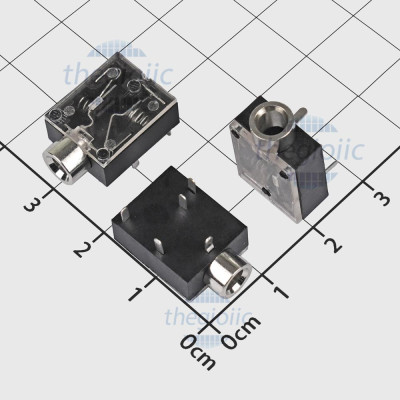 PJ-324 Cổng Audio 3.5mm 3 Cực 5 Chân Hàn PCB