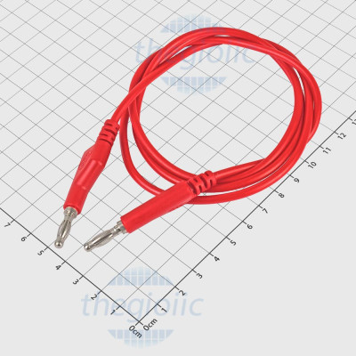 Dây Banana Đầu 4mm AA Dài 1m 1500V 10A Màu Đỏ