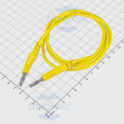 Dây Banana Đầu 4mm AA Dài 1m 1500V 10A Màu Vàng