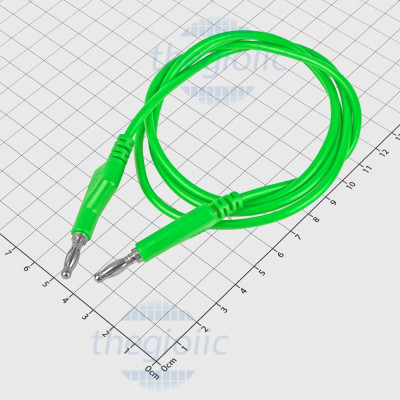 Dây Banana Đầu 4mm AA Dài 1m 1500V 10A Màu Xanh Lá