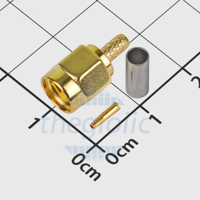 RP-SMA-J Đầu RF SMA Cái Ren Trong Hàn Cáp