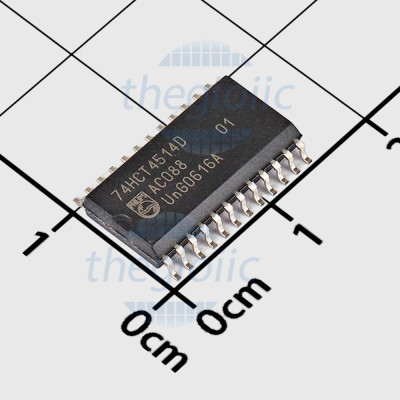 74HCT4514D IC Decoder/Demultiplexer, 24-SOIC