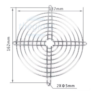 Lưới Bảo Vệ Quạt 162x137mm, Dùng Cho Quạt 172mm