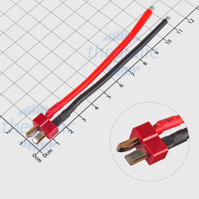 Cáp Chữ T Đực Dùng Cho Pin Lipo RC Dài 10cm