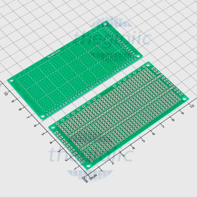 FR4 PCB Hàn Test Board 5x10cm Phủ Xanh 1 Mặt 5 Lỗ