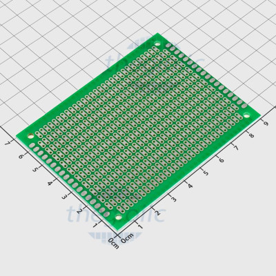 FR4 PCB Hàn Test Board Lỗ Đôi 7x9cm Phủ Xanh 1 Mặt