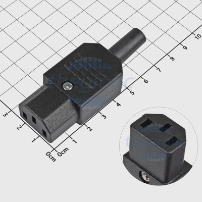 Đầu Nối Nguồn AC Cái 250V 10A