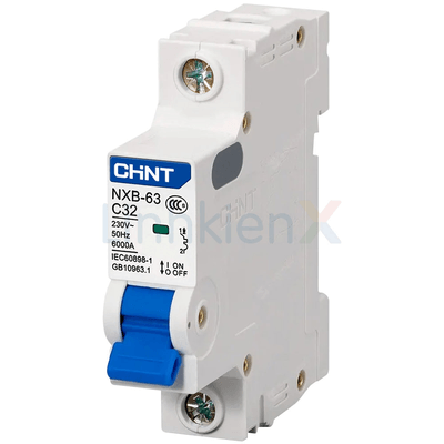 NXB-63 1P C32 6kA Aptomat MCB CHiNT 1 Cực 32A