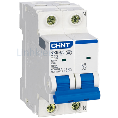 NXB-63 2P C20 6kA Aptomat MCB CHiNT 2 Cực 20A