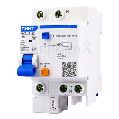 NXBLE-32 1P+N C16 RCBO Aptomat Chống Giật, Quá Tải 16A