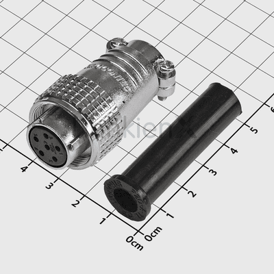 PLS20-6P Đầu Nối Tròn 6 Chân Cái 7A 250VAC