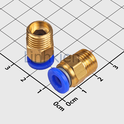 PC6-M12-1.25 Đầu Nối Khí Nén Ống 6mm Ren Ngoài 12mm Bước Ren 1.25mm