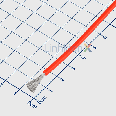 3239-16AWGx1 Dây Điện Silicon Siêu Mềm Chịu Nhiệt Loại Tốt Màu Đỏ