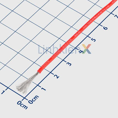 3239-20AWGx1 Dây Điện Silicon Siêu Mềm Chịu Nhiệt Loại Tốt Màu Đỏ