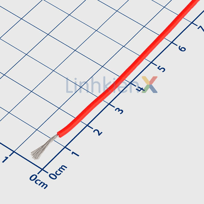 3239-22AWGx1 Dây Điện Silicon Siêu Mềm Chịu Nhiệt Loại Tốt Màu Đỏ