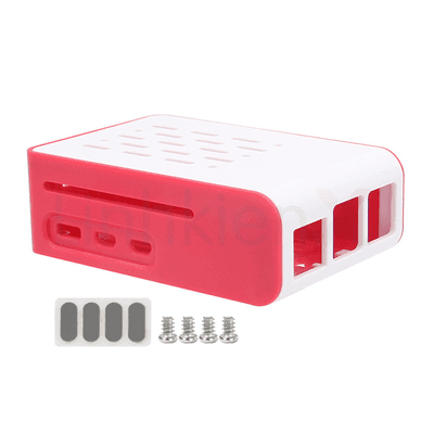 Hộp Nhựa Raspberry Pi 5 Màu Trắng Đỏ