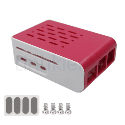 Hộp Nhựa Raspberry Pi 5 Màu Đỏ Trắng