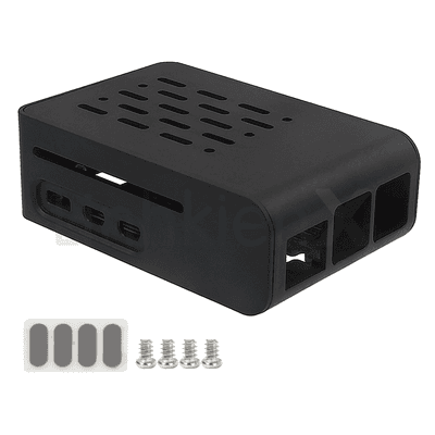 Hộp Nhựa Raspberry Pi 5 Màu Đen