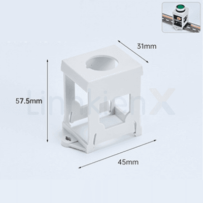 Giá Đỡ Nút Nhấn LA38 Gắn Ray 22mm