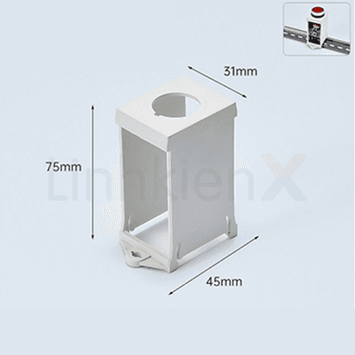 Giá Đỡ Nút Nhấn LAY37 Gắn Ray 22mm