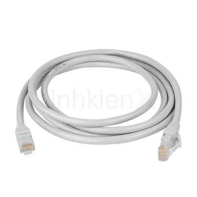 Dây Cáp Mạng CAT6 Bấm Sẵn Màu Trắng Dài 50m