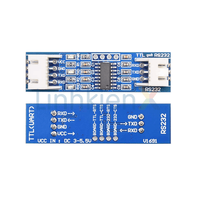 SP3232 Mạch Chuyển Đổi UART TTL To RS3232 Đầu XH 2.54 Có LED 54.2x15mm