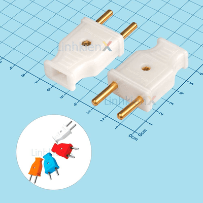 ĐQ ECO EPR01 Phích Cắm Nguồn AC Điện Quang Đầu Đực Chân Tròn 250VAC 6A