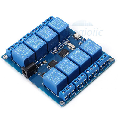 Module 8 Relay 5V Giao Tiếp Micro USB