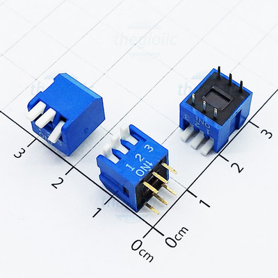 Công Tắc 3 Bit Dip Switch Piano Xuyên Lỗ 2.54mm